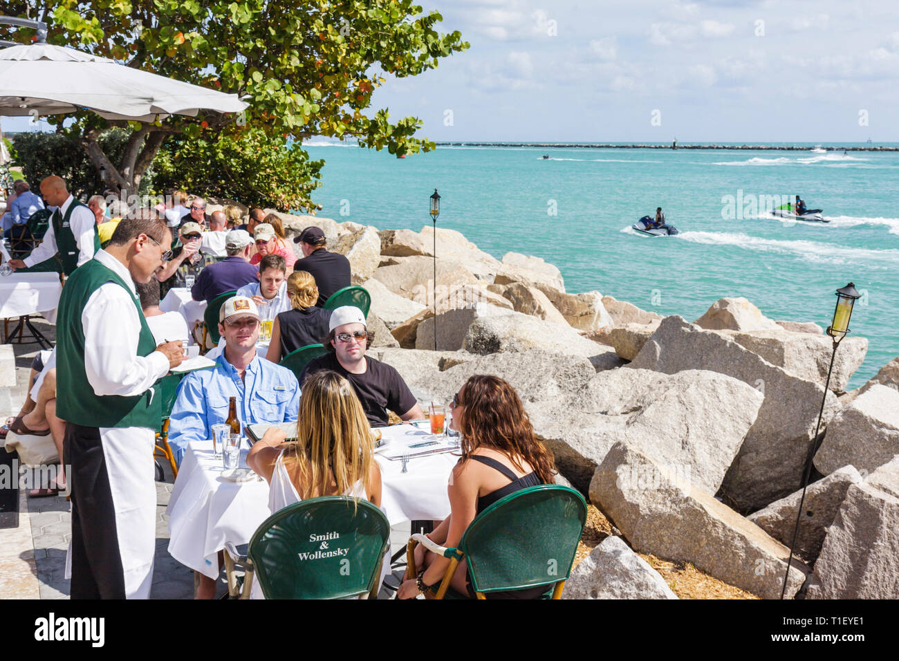 Miami Beach Florida,South Pointe Park,Point,Smith & Wollensky