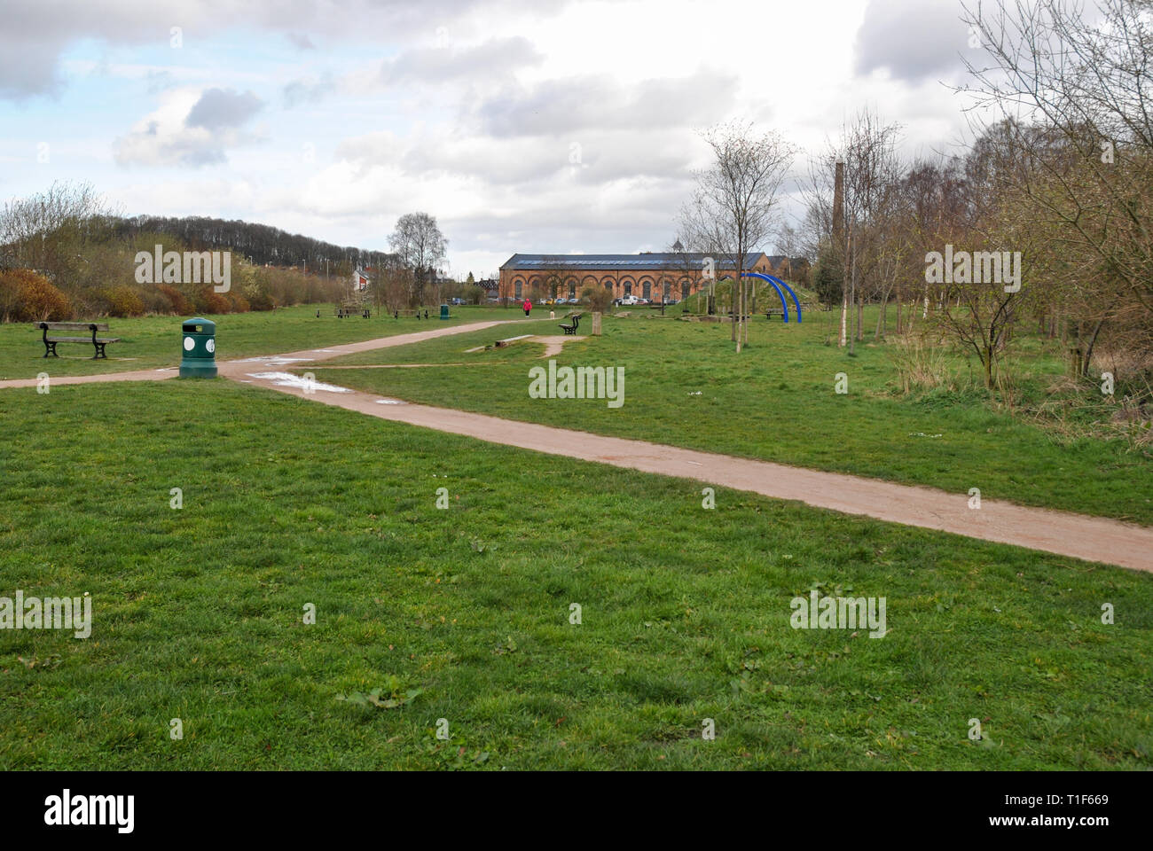 The Wilfred Owen Green park in Oswestry, Shropshire, UK Stock Photo Alamy