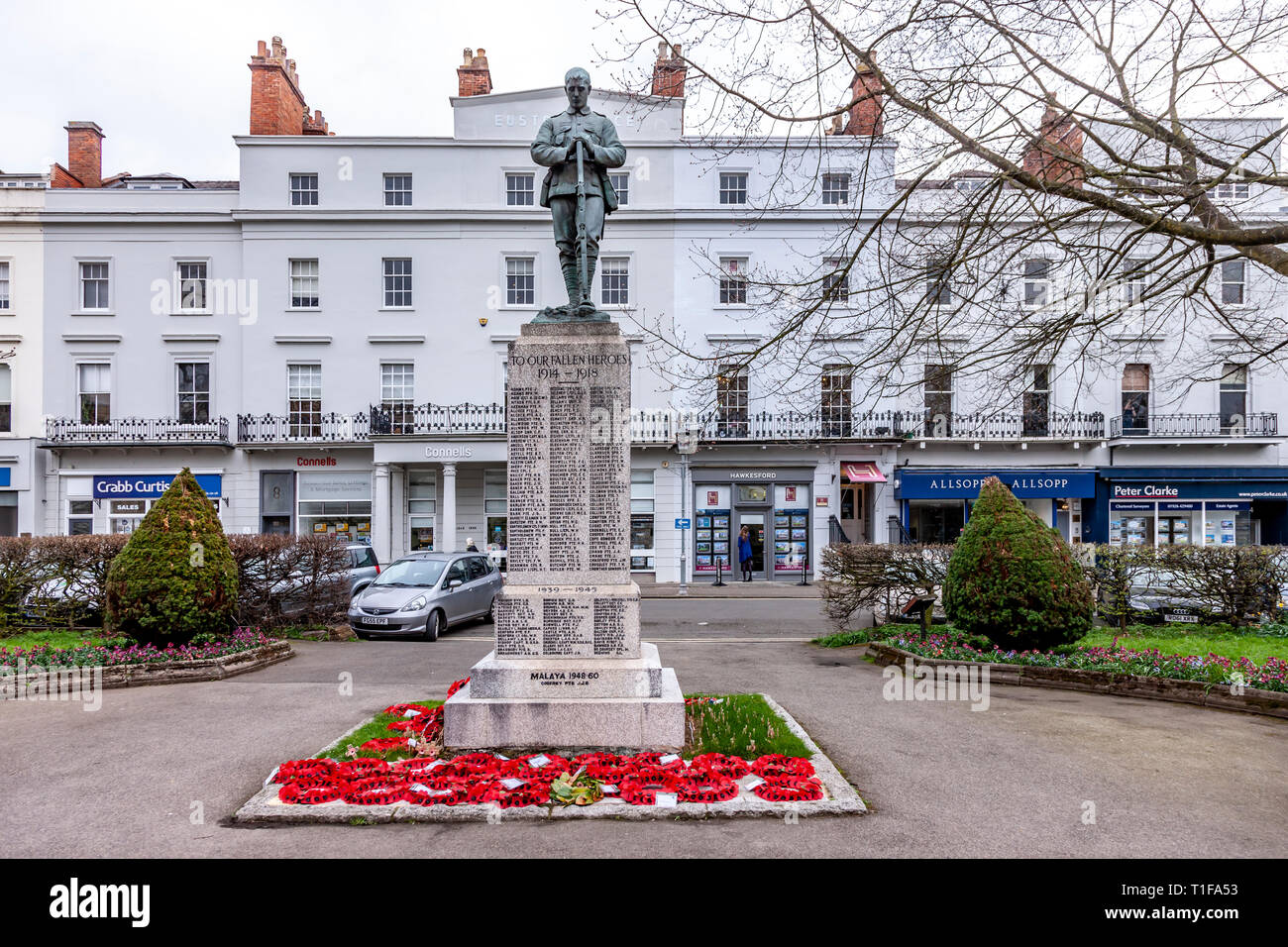 War memorial Leamington Spa, Warwickshire, West Midlands, UK. Stock Photo