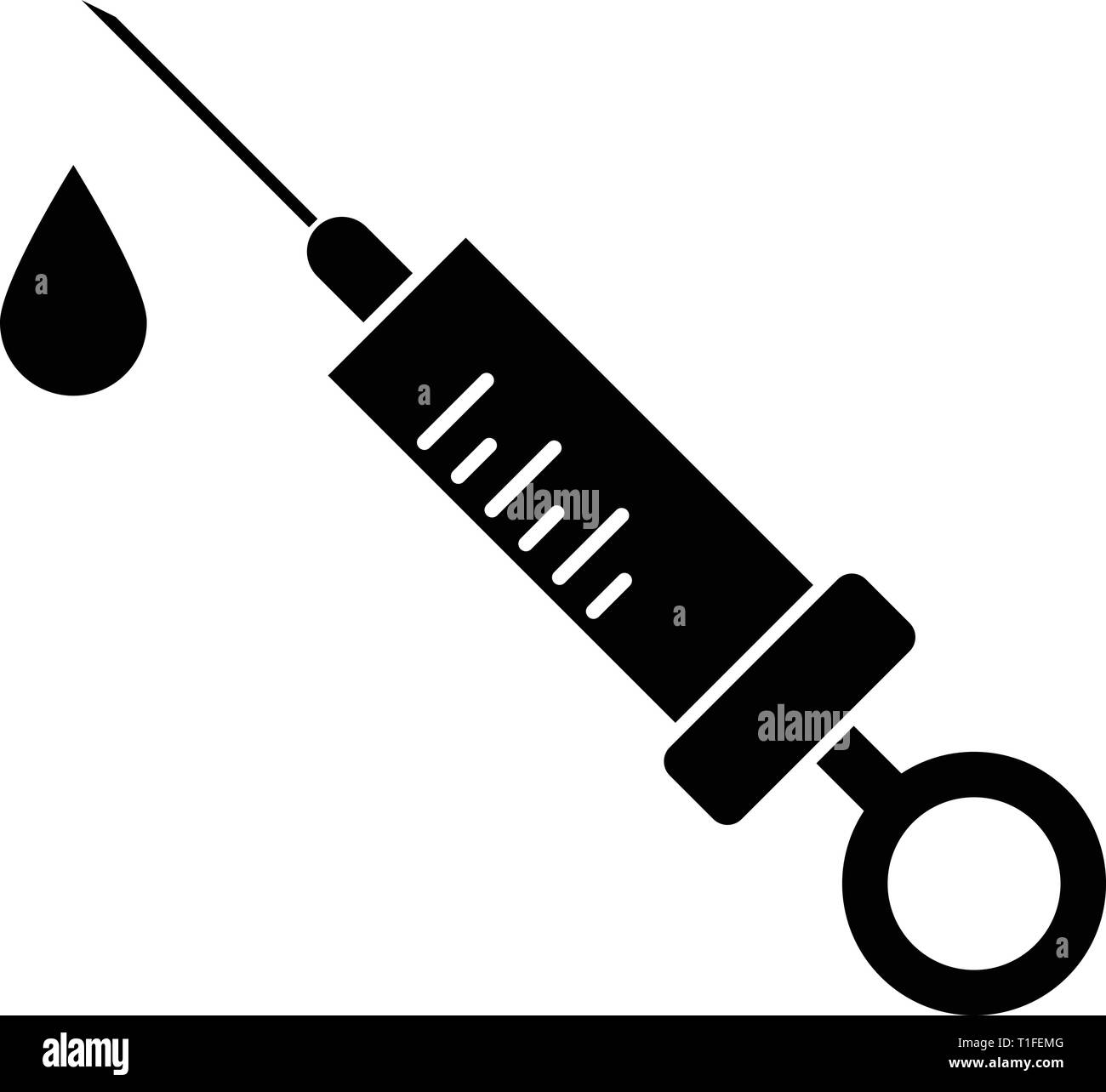 Syringe Icon Vector Stock Vector