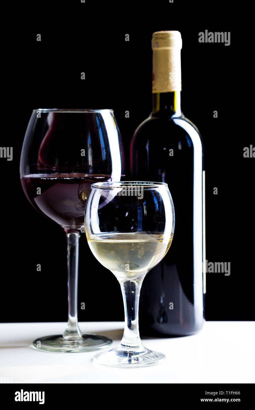 Elegant red wine glass Stock Photo Alamy