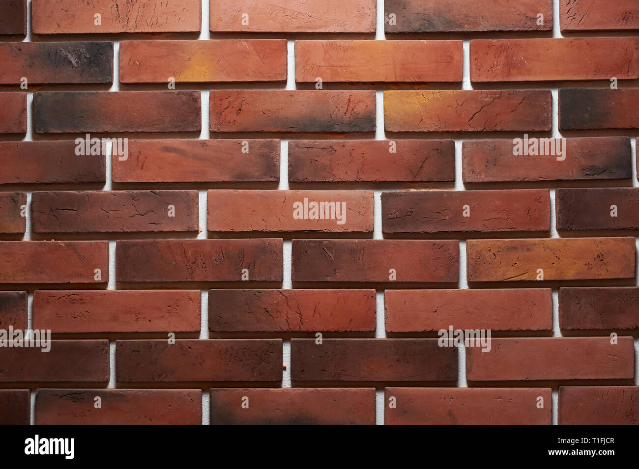 red brick wall texture for wallpaper design. brick wall background with  copy space. decorative laying Stock Photo - Alamy