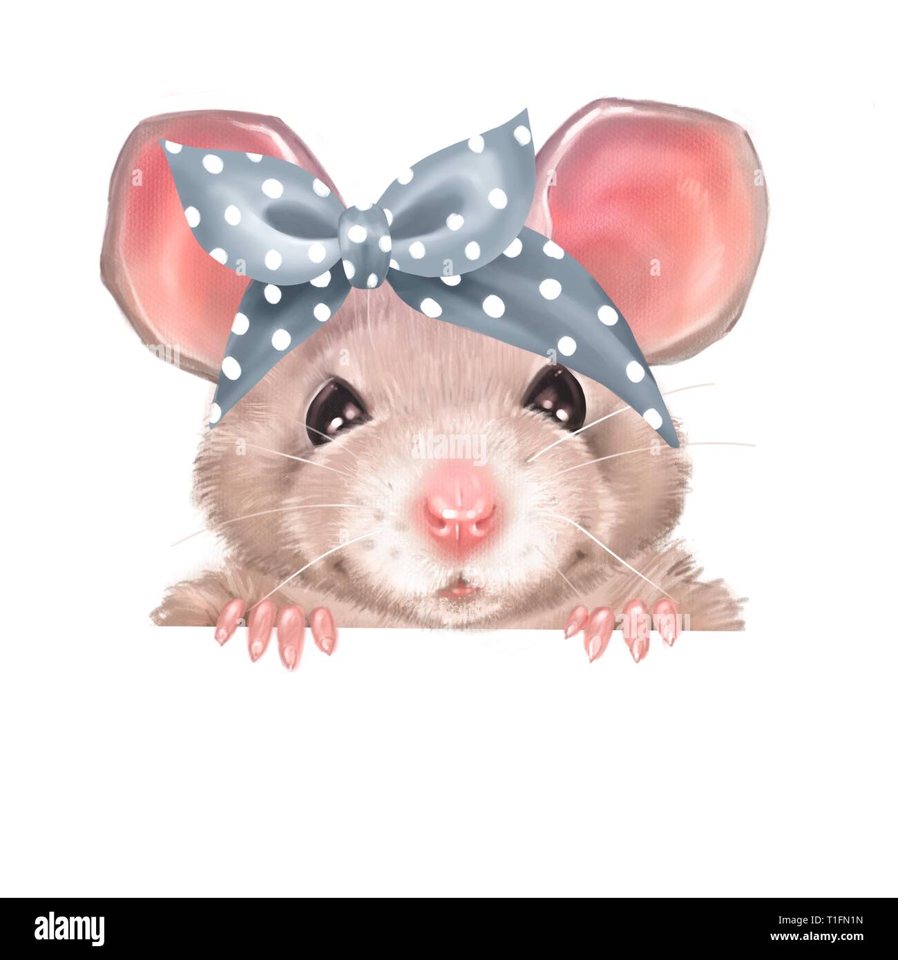 Cute cartoon rat Stock Photo - Alamy
