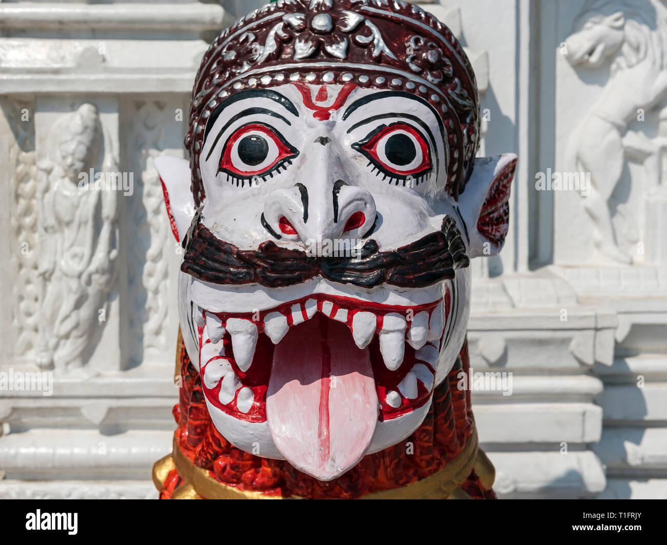 Deity statue at Shree Neelachala Seva Sangha Temple, Hauz Khas, South Delhi, India Stock Photo