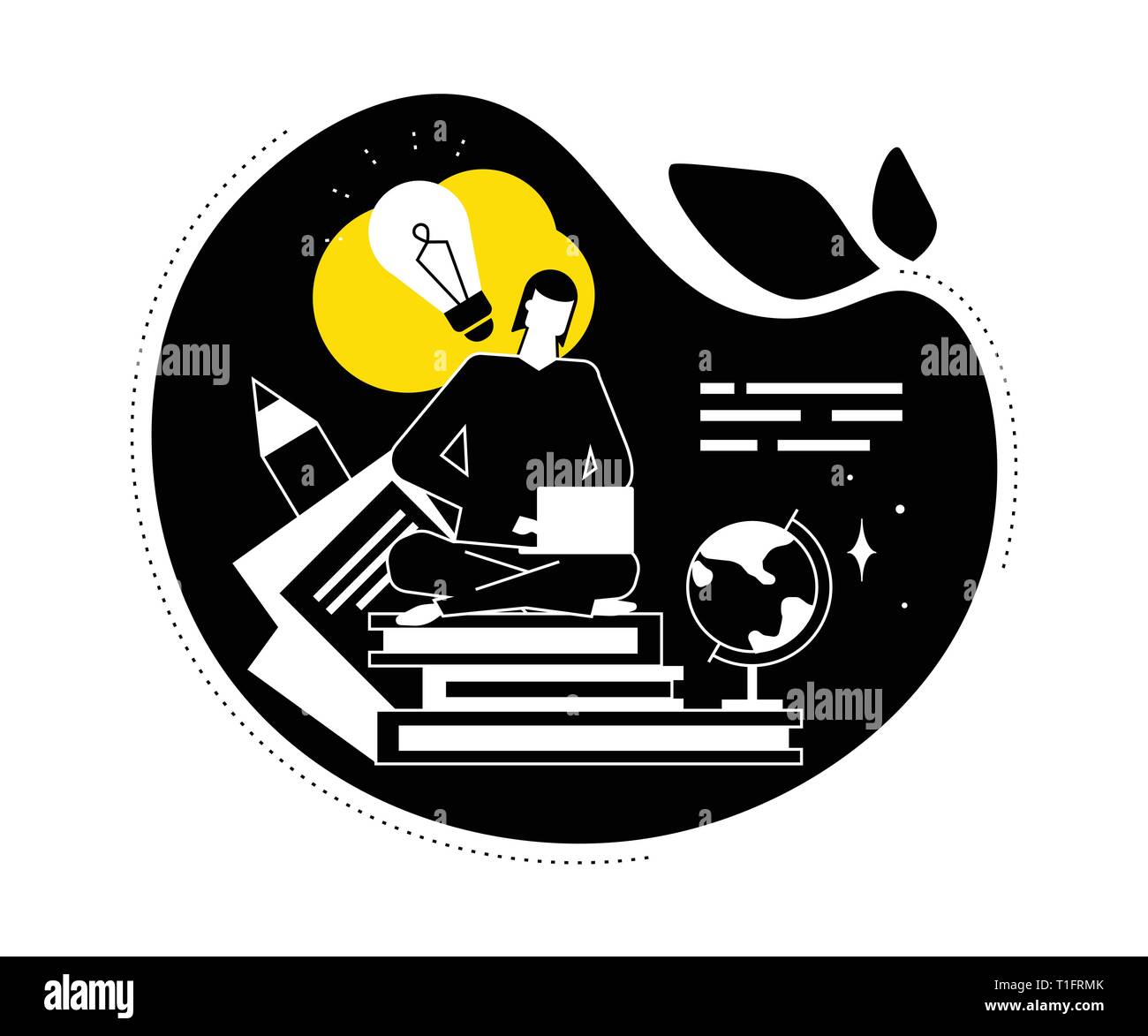 Copywriting concept - flat design style vector illustration Stock Vector