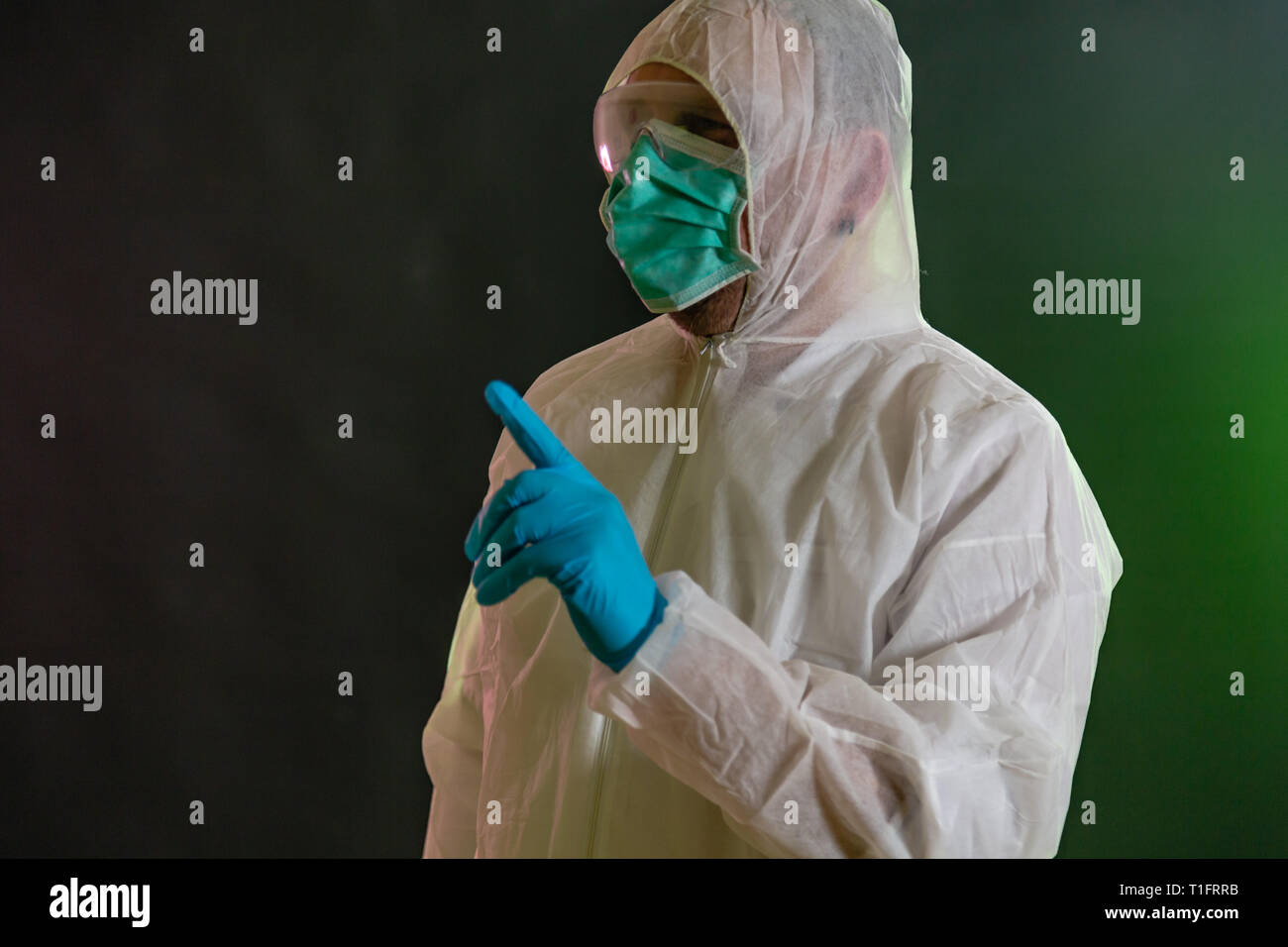 Biohazard hazmat suit chemical hi-res stock photography and images - Alamy