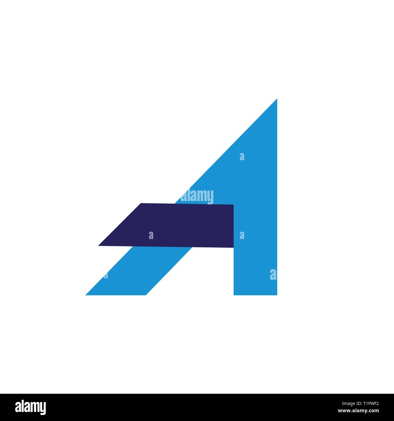 letter a simple arrow up geometric line logo vector Stock Vector Image ...