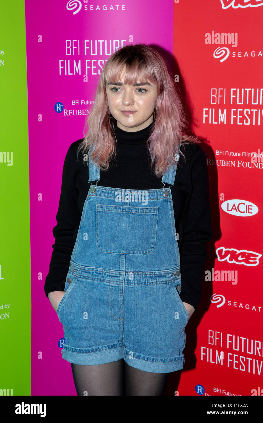 Maisie Williams attends the BFI Future Film Festival at BFI Southbank