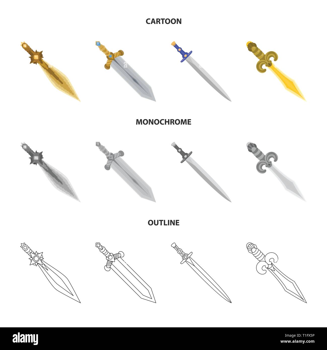 hilt,ancient,longsword,power,decoration,star,gold,conqueror,copper,steel,battle,silver,ornament,military,old,gemstone,warrior,soldier,fantasy,knight,war,game,armor,sharp,blade,sword,dagger,knife,weapon,saber,medieval,set,vector,icon,illustration,isolated,collection,design,element,graphic,sign, Vector Vectors , Stock Vector