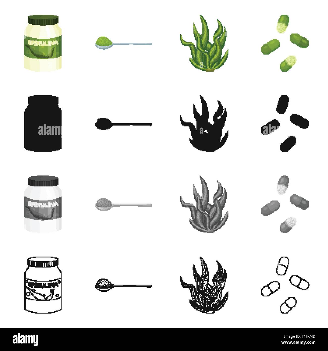 algae,supplement,capsule,dried,vitamin,bottle,spoon,aquaculture,health ...