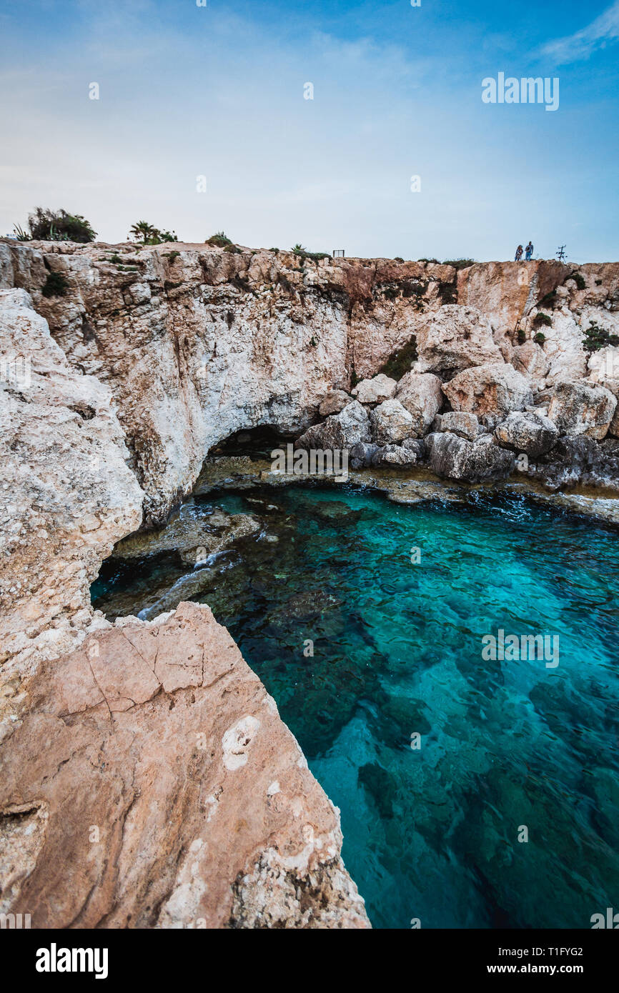 Rock arch at the blue lagoon hi-res stock photography and images - Alamy