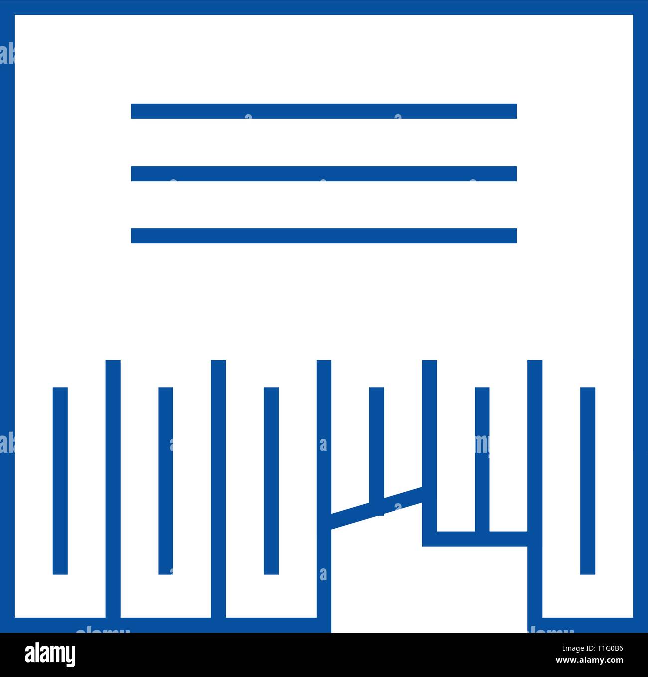 Advertising classifieds line icon concept. Advertising classifieds flat ...