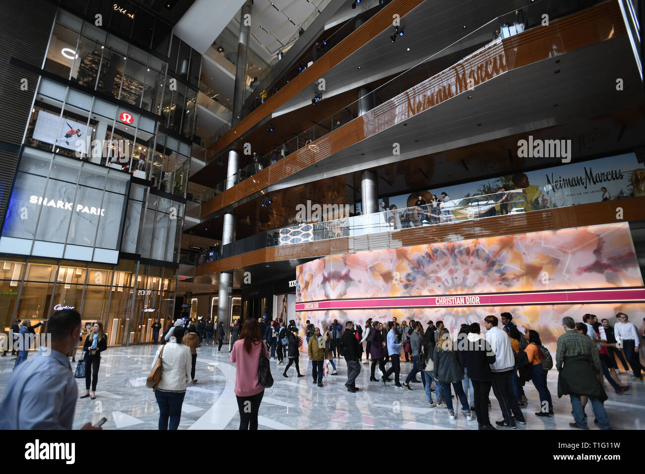 The Shops and Restaurants at Hudson Yards Opening Day, New York, USA - 15 Mar 2019 Stock Photo