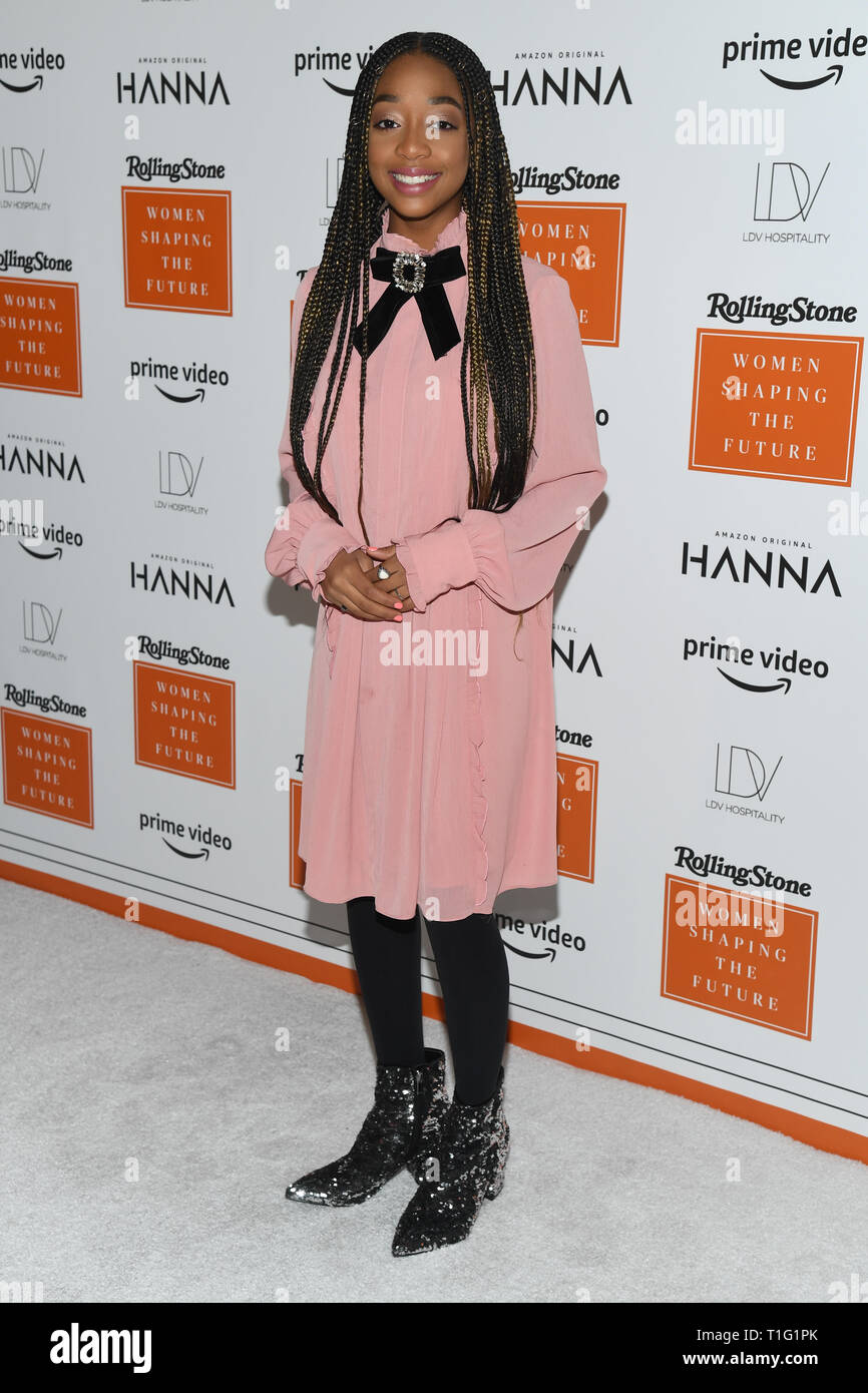 Eris Baker attends the Rolling Stone's Women Shaping The Future Brunch at the Altman Building on March 20, 2019 in New York City. Stock Photo