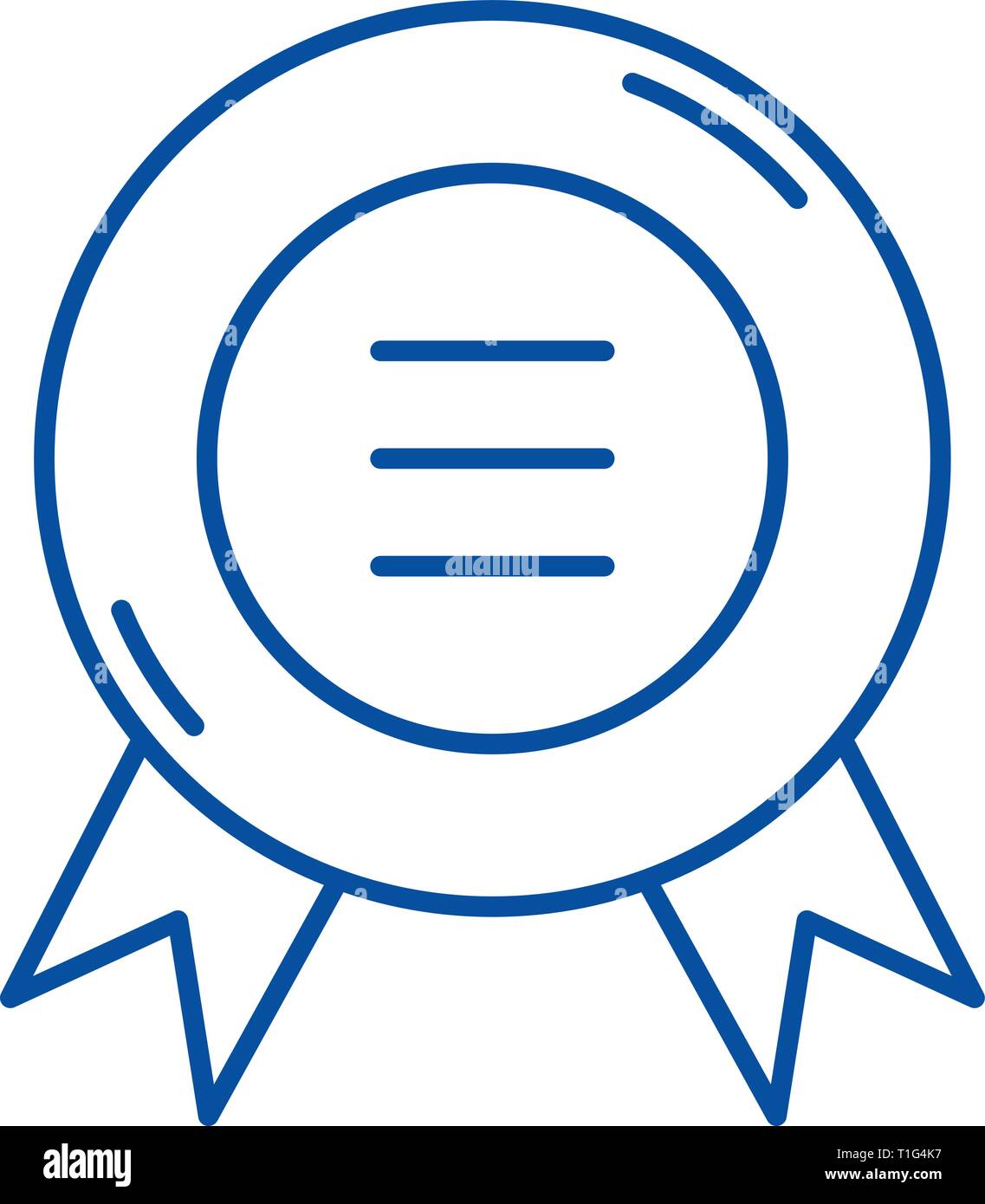 Business sticker line icon concept. Business sticker flat vector symbol ...