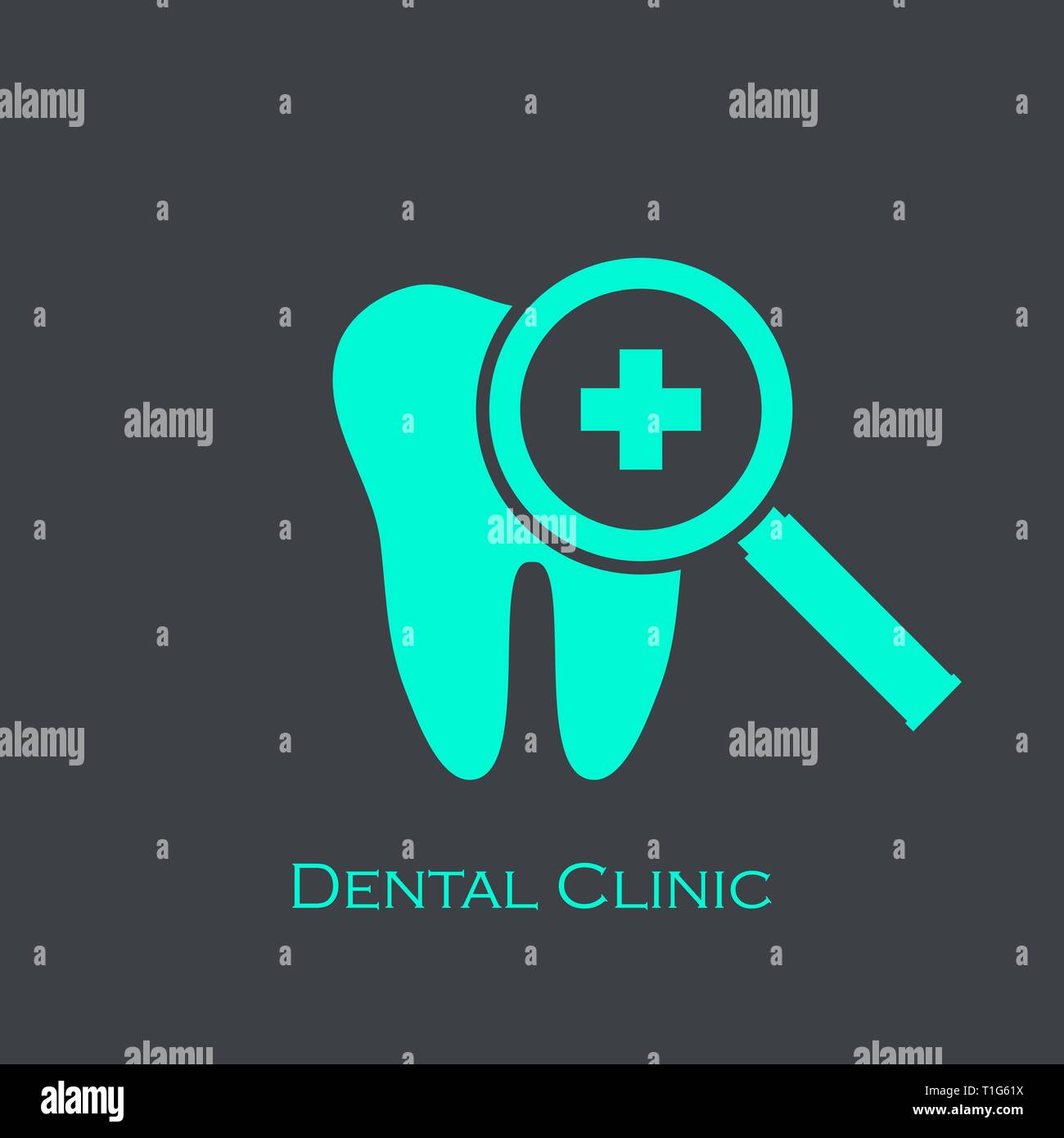 Dental Clinic icon, logo design flat style Stock Vector Image & Art - Alamy