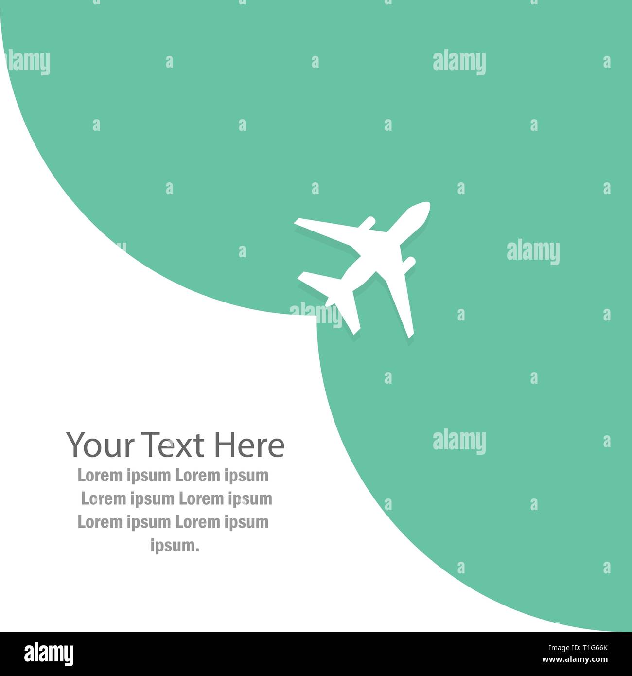 Airplane takes off Stock Vector Images - Alamy