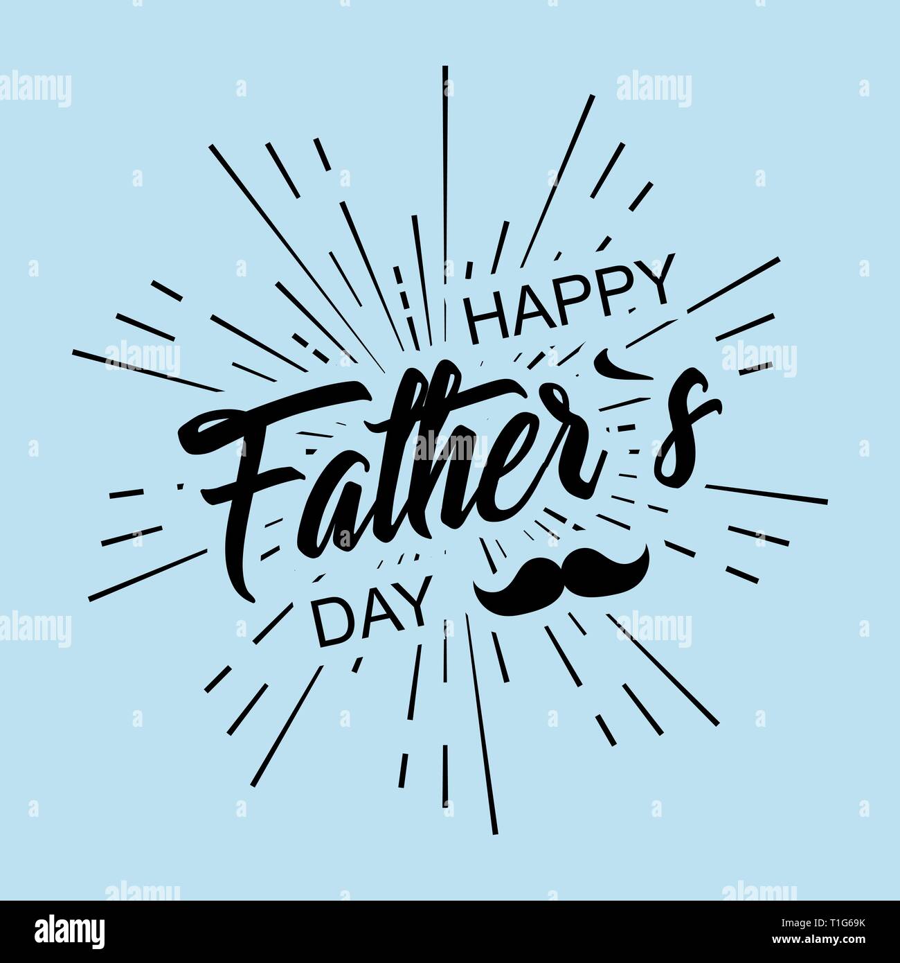 Happy fathers day. stylish design and a flat design Stock Vector Image ...