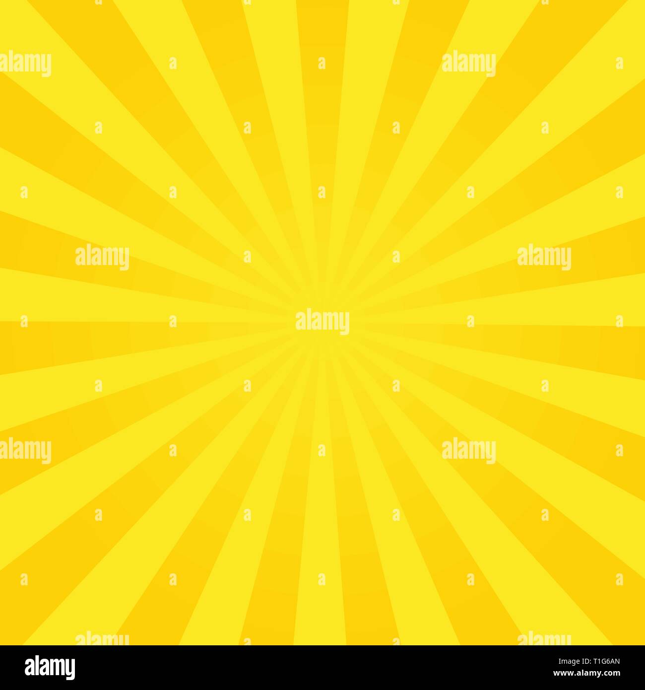 Sun rays, summer background orange colored, a vector illustration Stock Vector