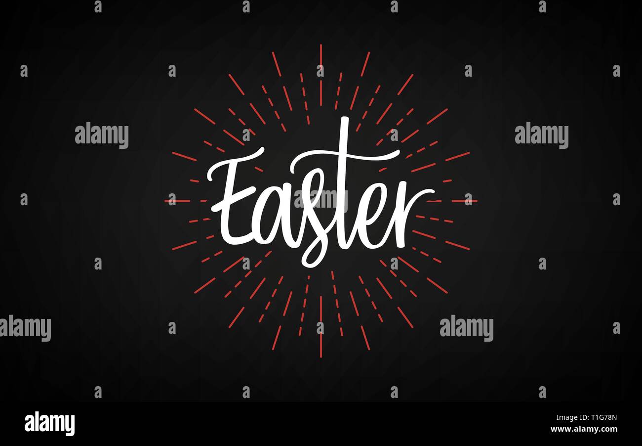 Easter day. Good friday. Celebration day. Happy Easter day. - vector Stock Vector