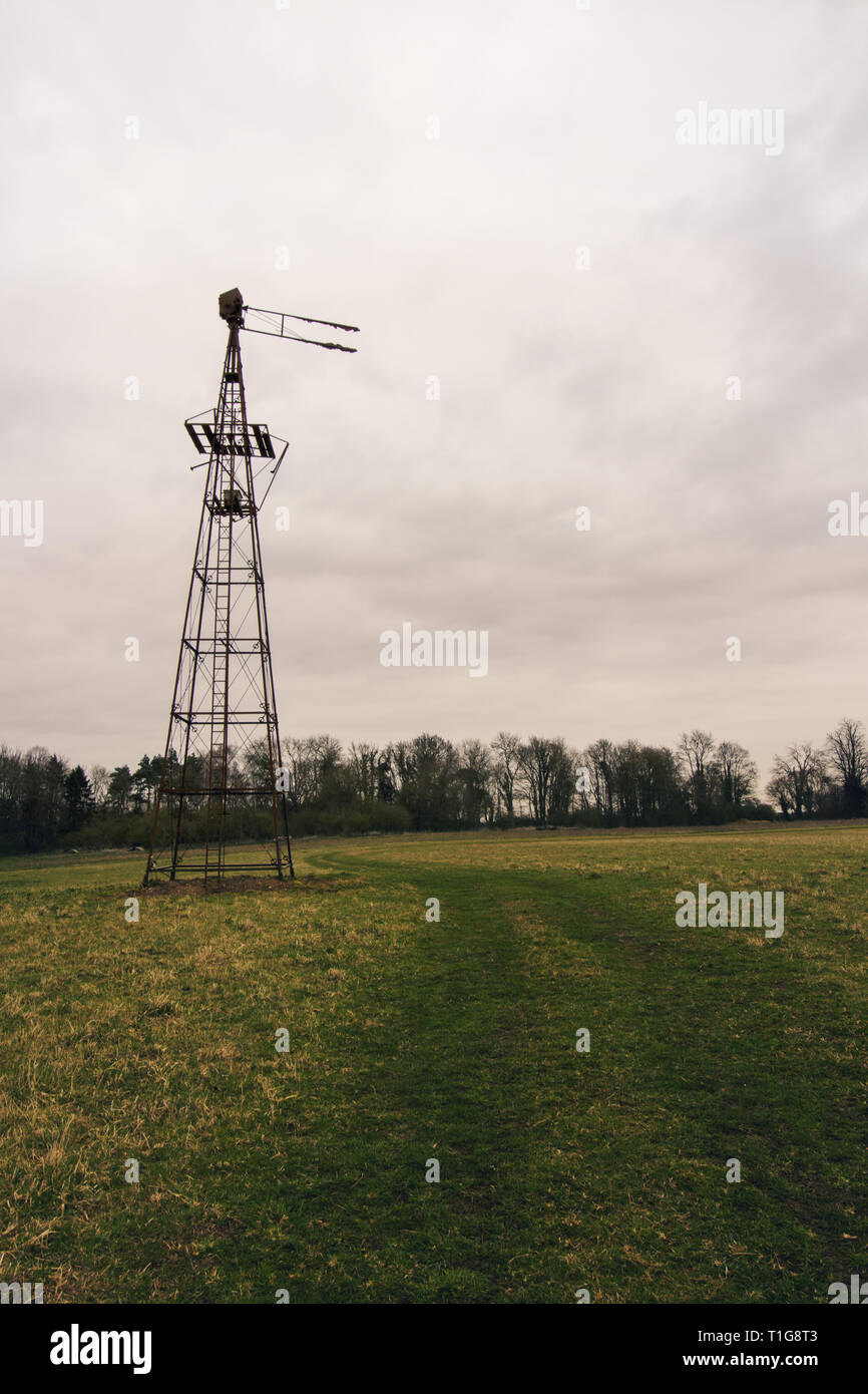 Lone Tower In The Fields Of South Thoresby Stock Photo Alamy
