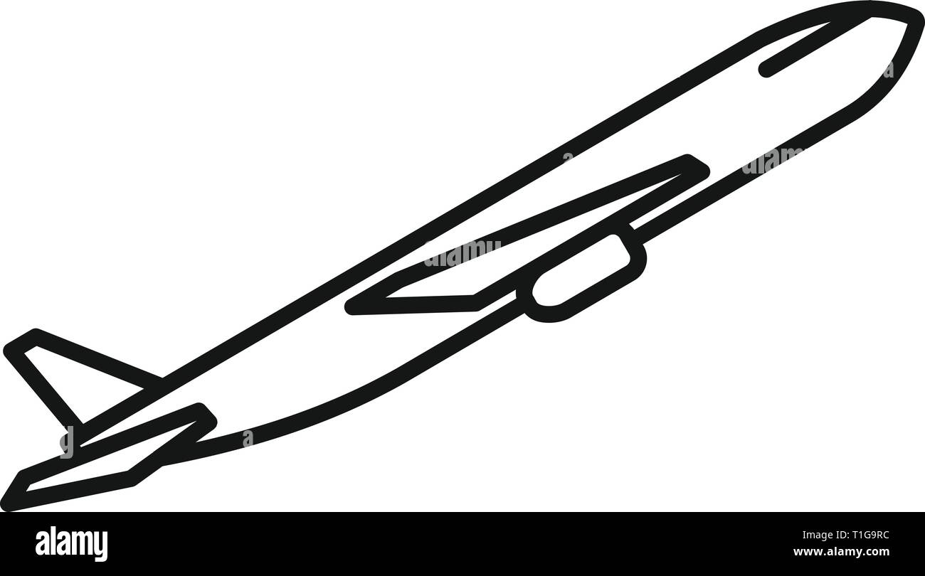 Air post delivery icon. Outline air post delivery vector icon for web ...