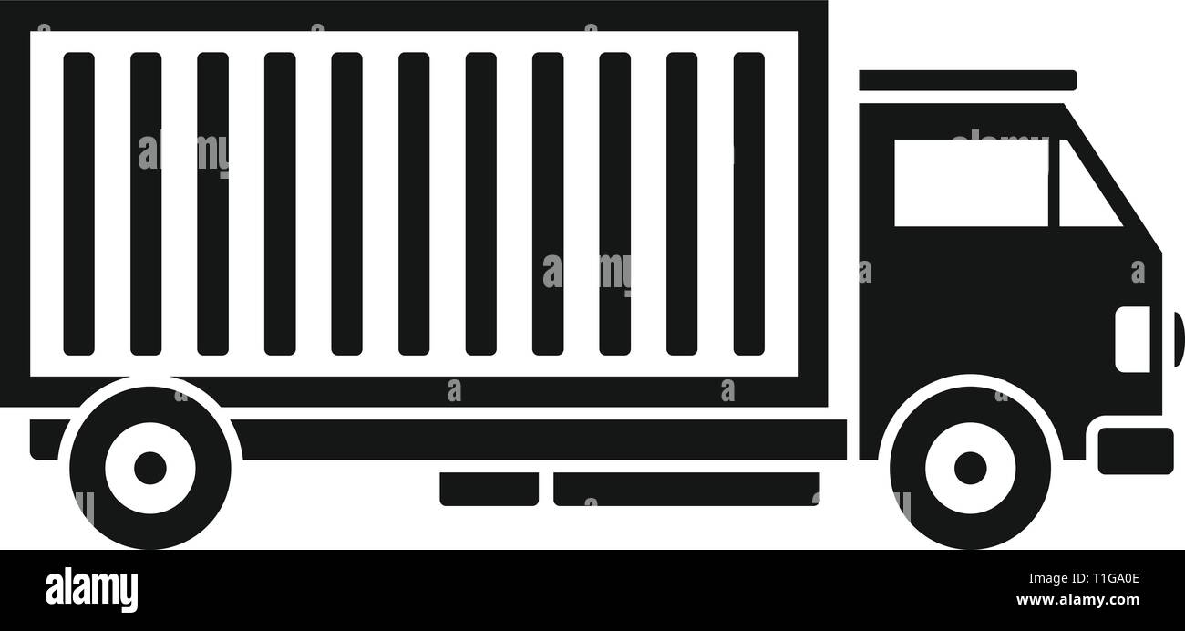 Cargo truck icon. Simple illustration of cargo truck vector icon for web  design isolated on white background Stock Vector Image & Art - Alamy