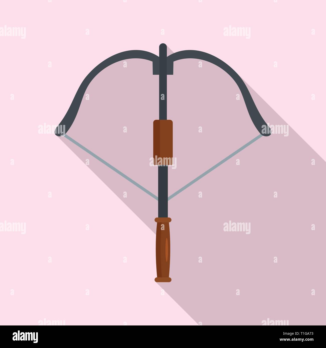 Hunt crossbow icon. Flat illustration of hunt crossbow vector icon for ...