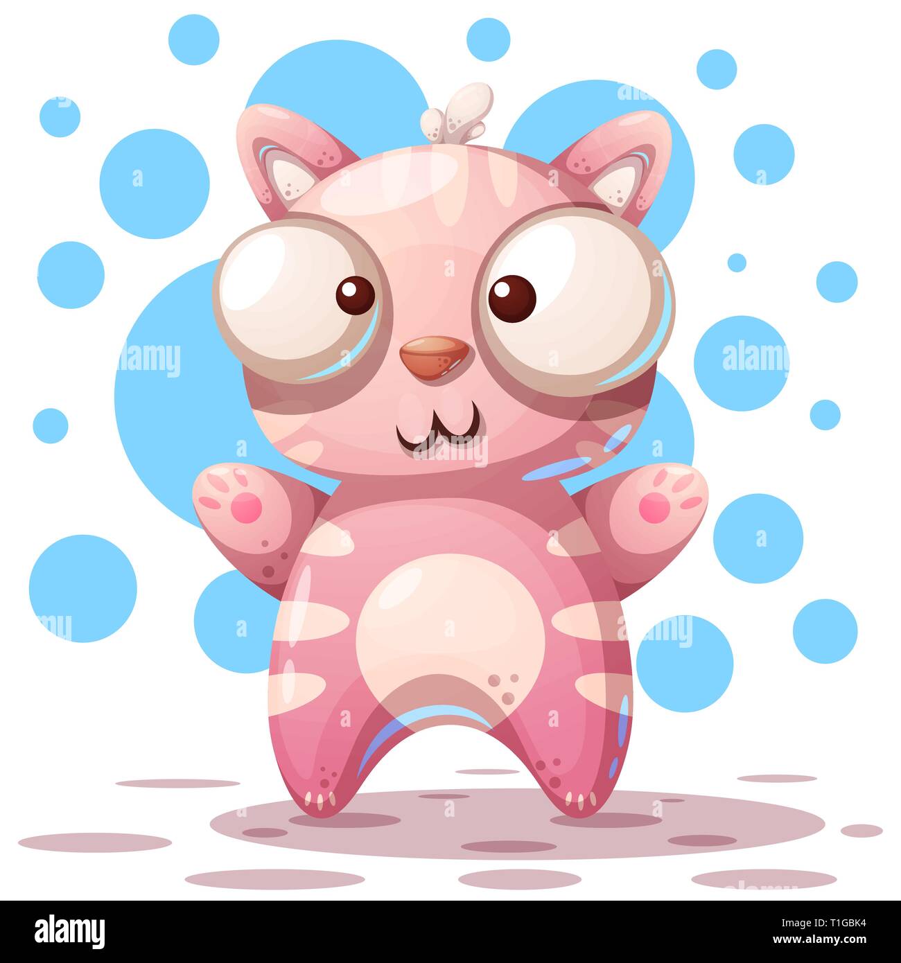 Cute, funny - cartoon cat characters Stock Vector Image & Art - Alamy