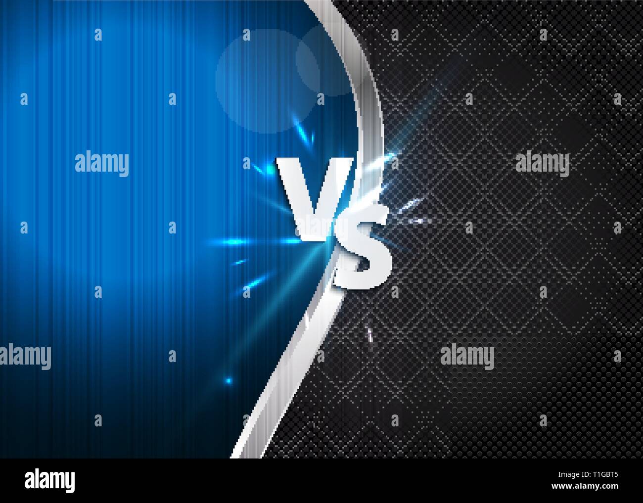 Versus letters figh background. Vector Illustration EPS10 Stock Vector