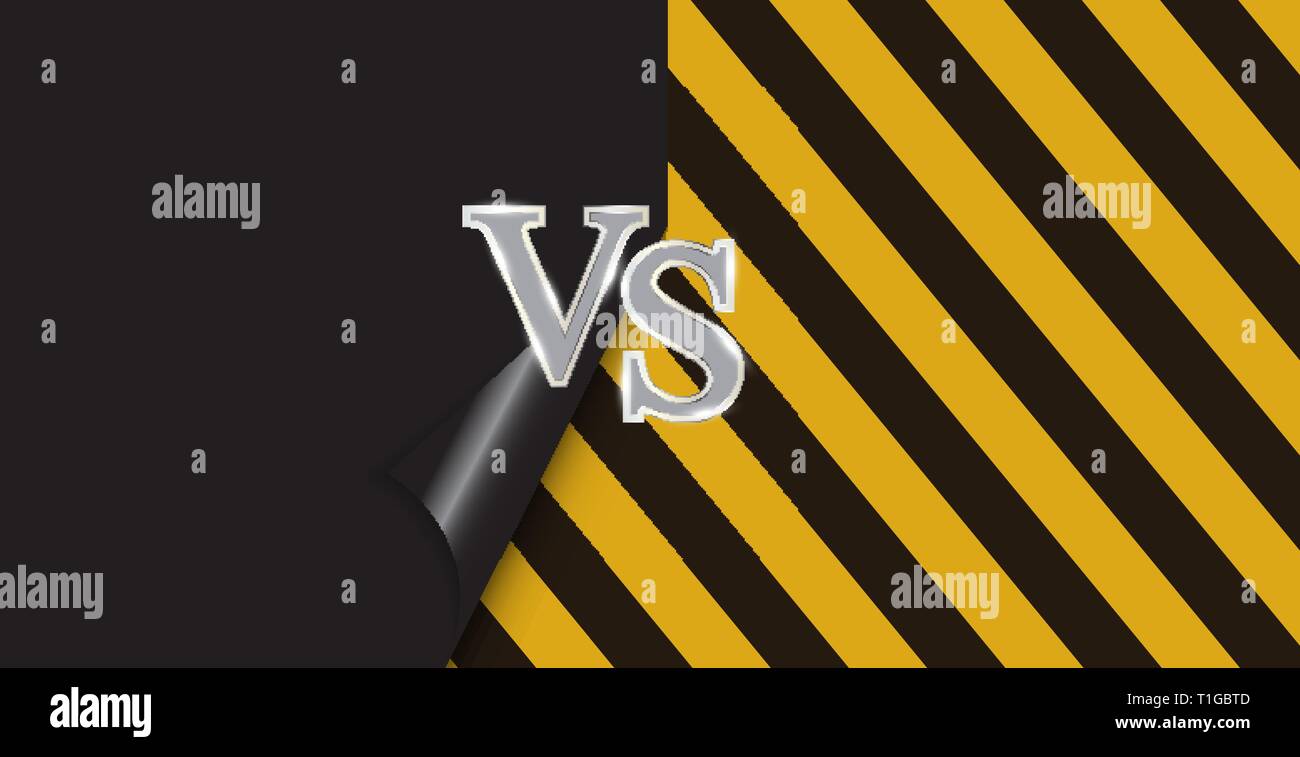 Versus letters figh background. Vector Illustration EPS10 Stock Vector