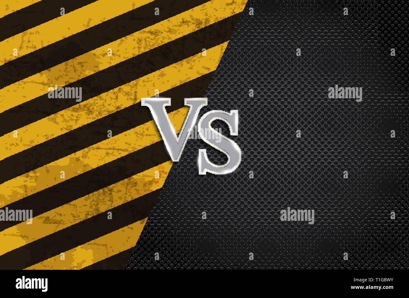 Versus letters figh background. Vector Illustration EPS10 Stock Vector