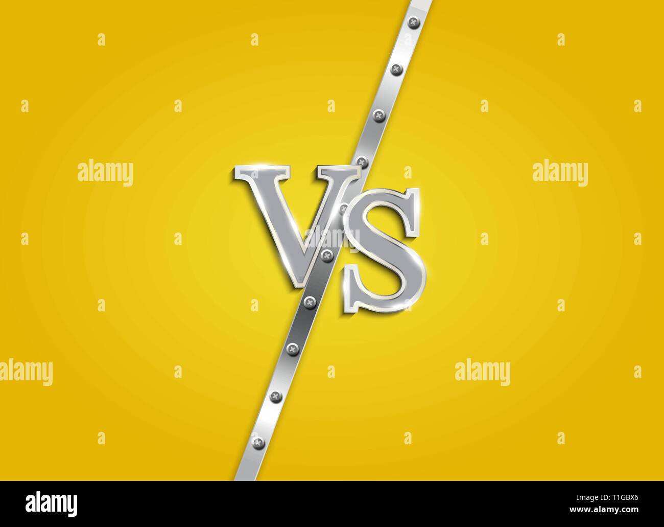 Versus letters figh background. Vector Illustration EPS10 Stock Vector