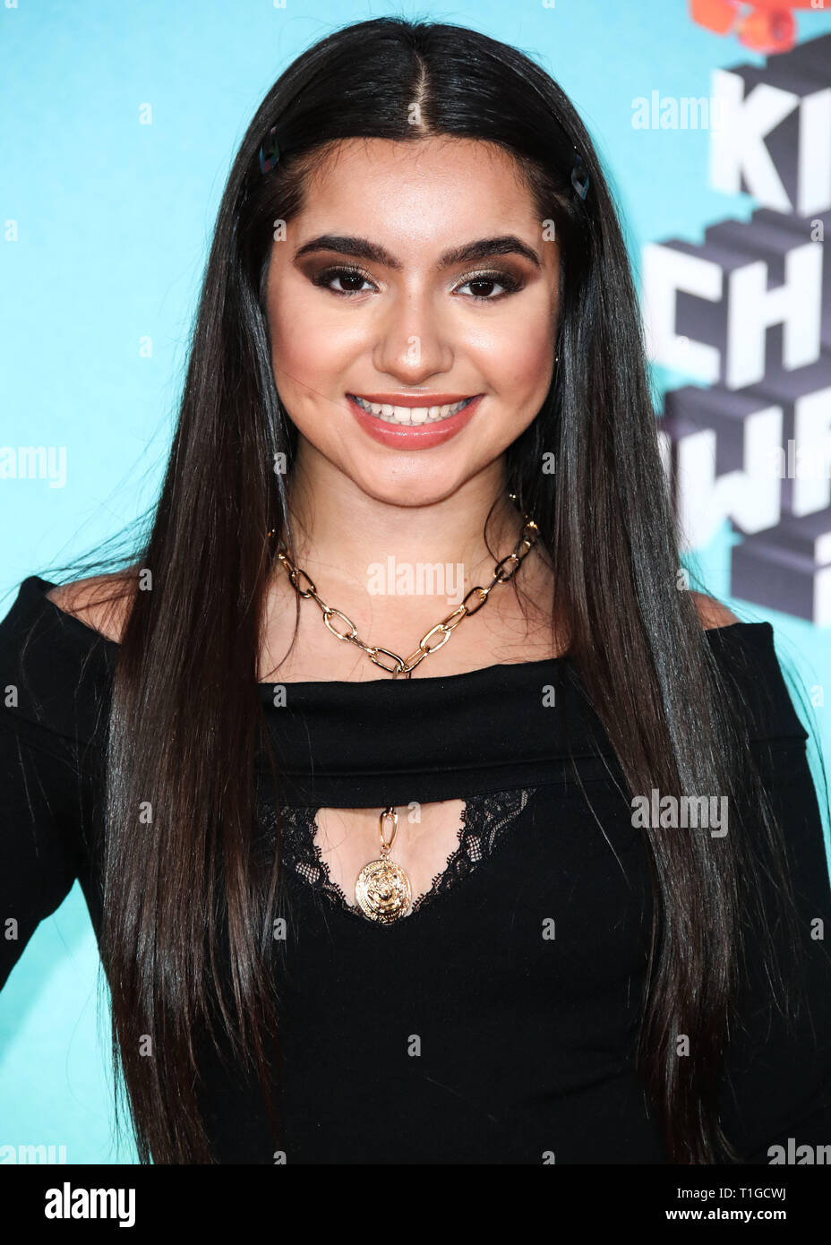 LOS ANGELES, CA, USA - MARCH 23: Tati Mcquay arrives at Nickelodeon's