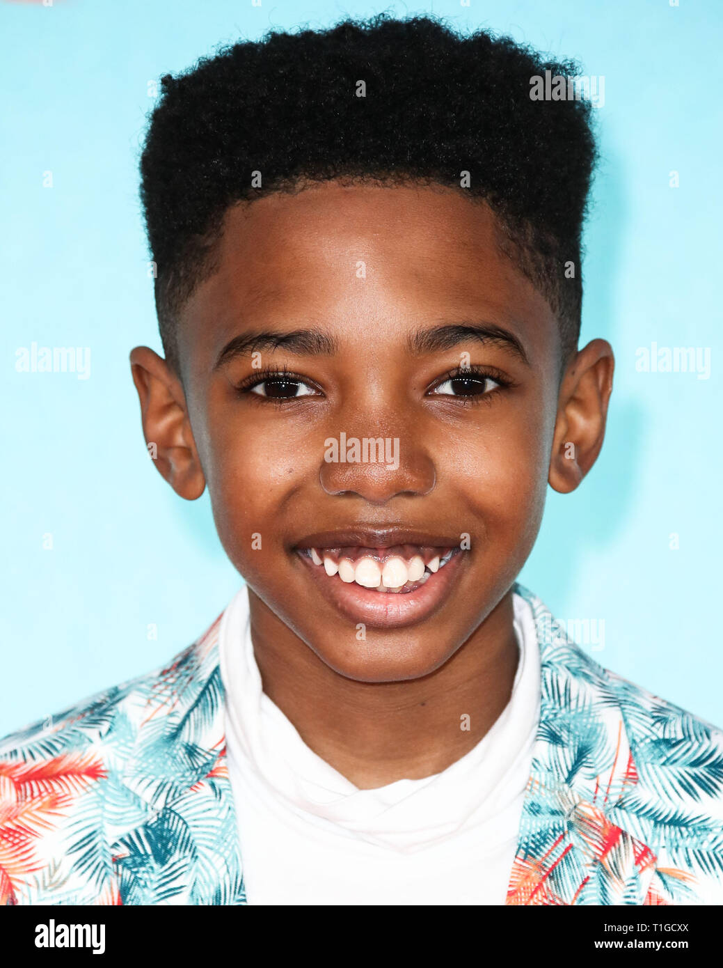 LOS ANGELES, CA, USA - MARCH 23: Seth Carr arrives at Nickelodeon’s