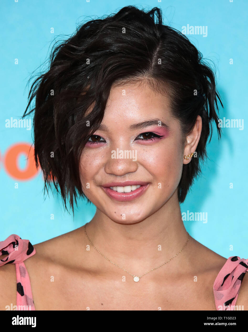 LOS ANGELES, CA, USA - MARCH 23: Peyton Elizabeth Lee arrives at Nickelodeon's 2019 Kids' Choice Awards held at the USC Galen Center on March 23, 2019 in Los Angeles, California, United States. (Photo by Xavier Collin/Image Press Agency) Stock Photo