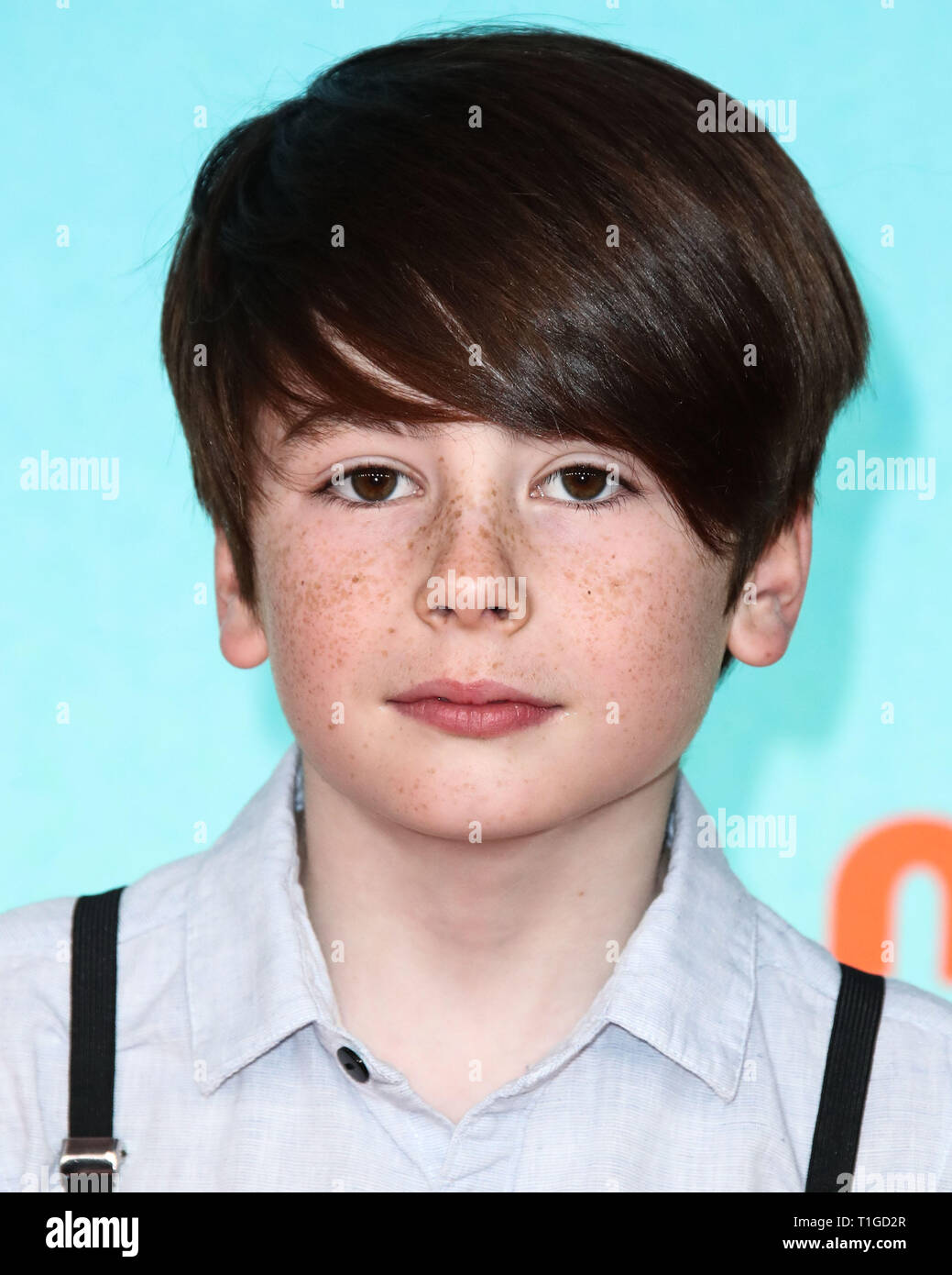 LOS ANGELES, CA, USA - MARCH 23: Paxton Booth arrives at Nickelodeon&rsquo;s