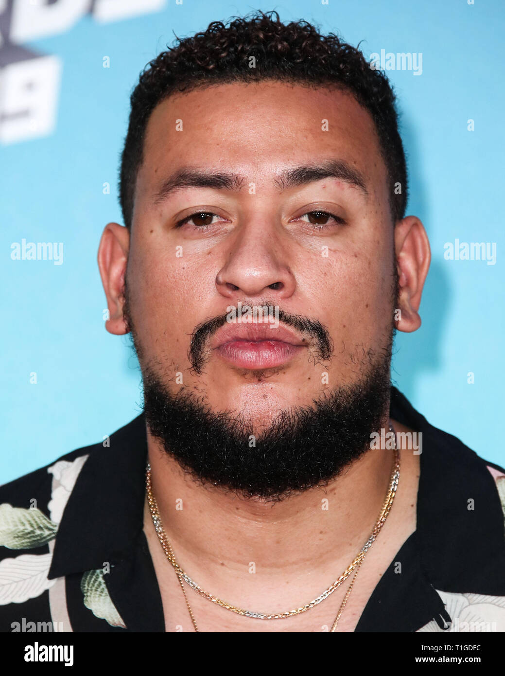 LOS ANGELES, CA, USA - MARCH 23: AKA arrives at Nickelodeon's 2019 Kids' Choice Awards held at the USC Galen Center on March 23, 2019 in Los Angeles, California, United States. (Photo by Xavier Collin/Image Press Agency) Stock Photo