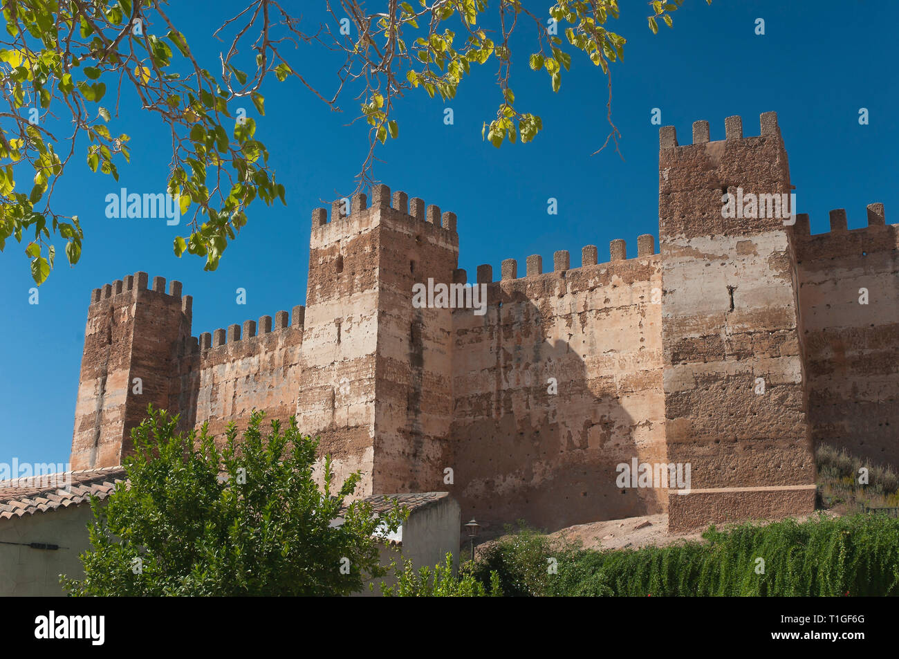 Castle of Burgalimar (10th century). Baños de la Encina. Jaen province. Region of Andalusia. Spain. Europe Stock Photo