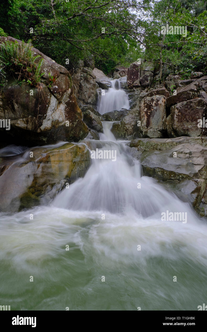 Crystal Creek Waterfall at Paluma Range National Park, Townsville, Queensland, Australia Stock Photo