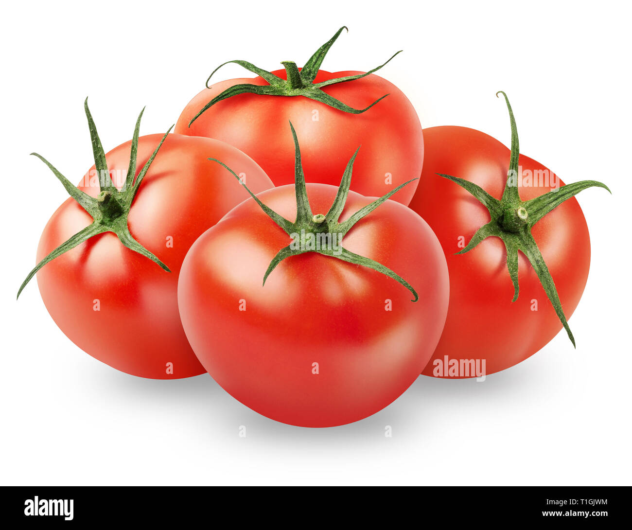 Isolated tomato. Pile of whole fresh tomatoes isolated on white ...