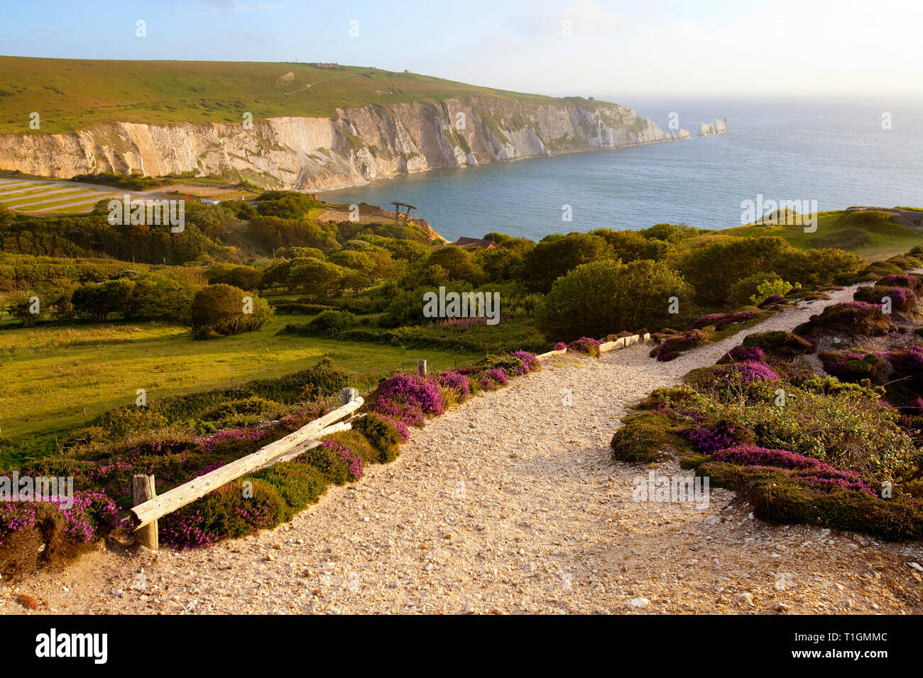 The needles isle of wight sunset hi-res stock photography and images ...
