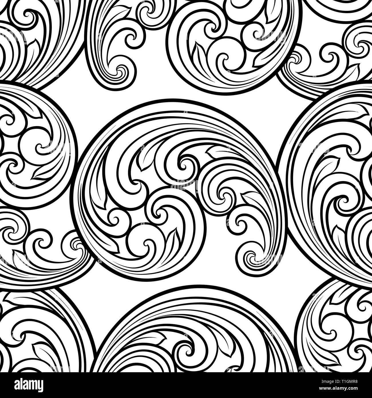 Arabesque scrolls Stock Vector Images - Alamy