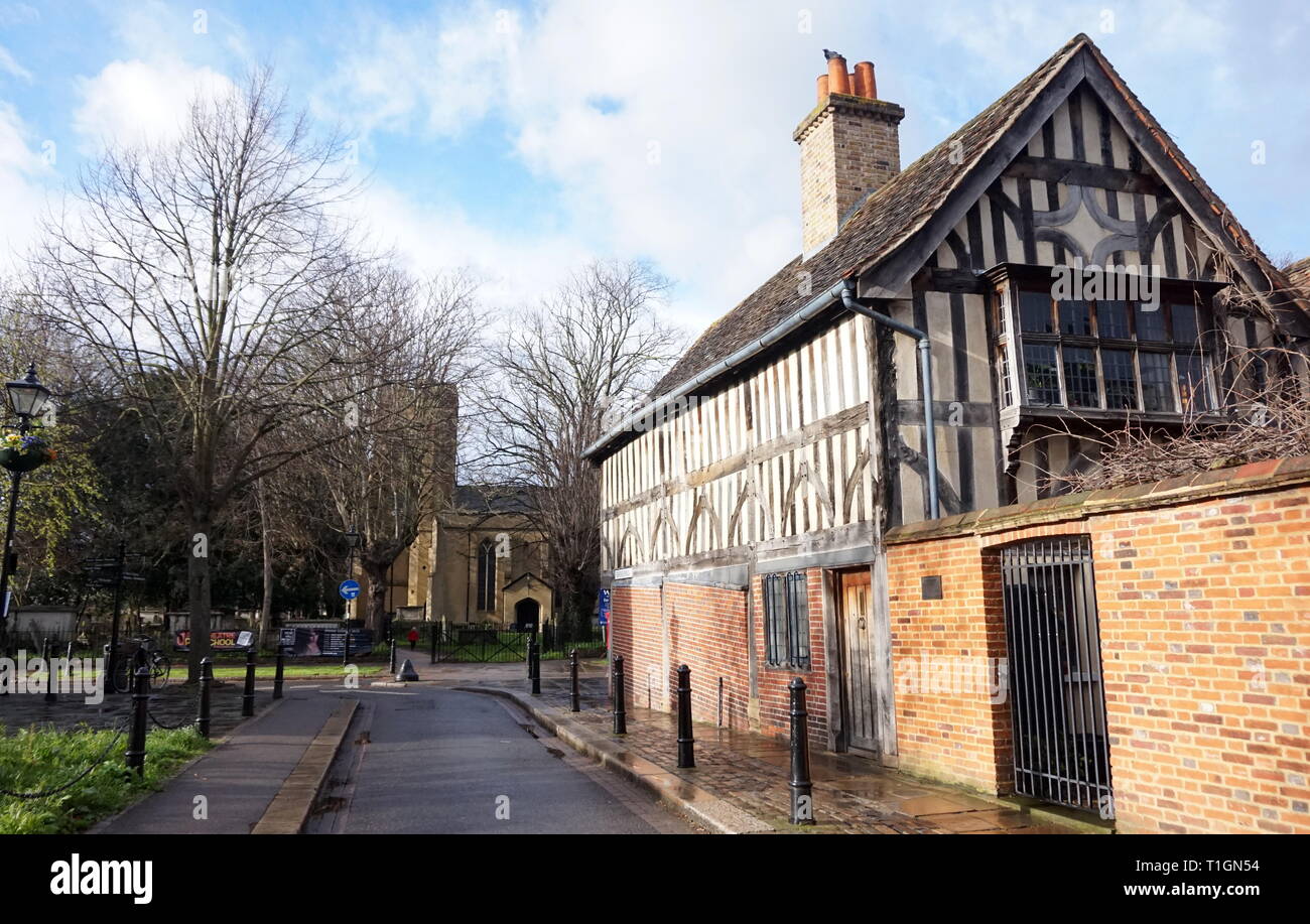 The Ancient House and St Mary's Church, Walthamstow Village, London Stock Photo Alamy