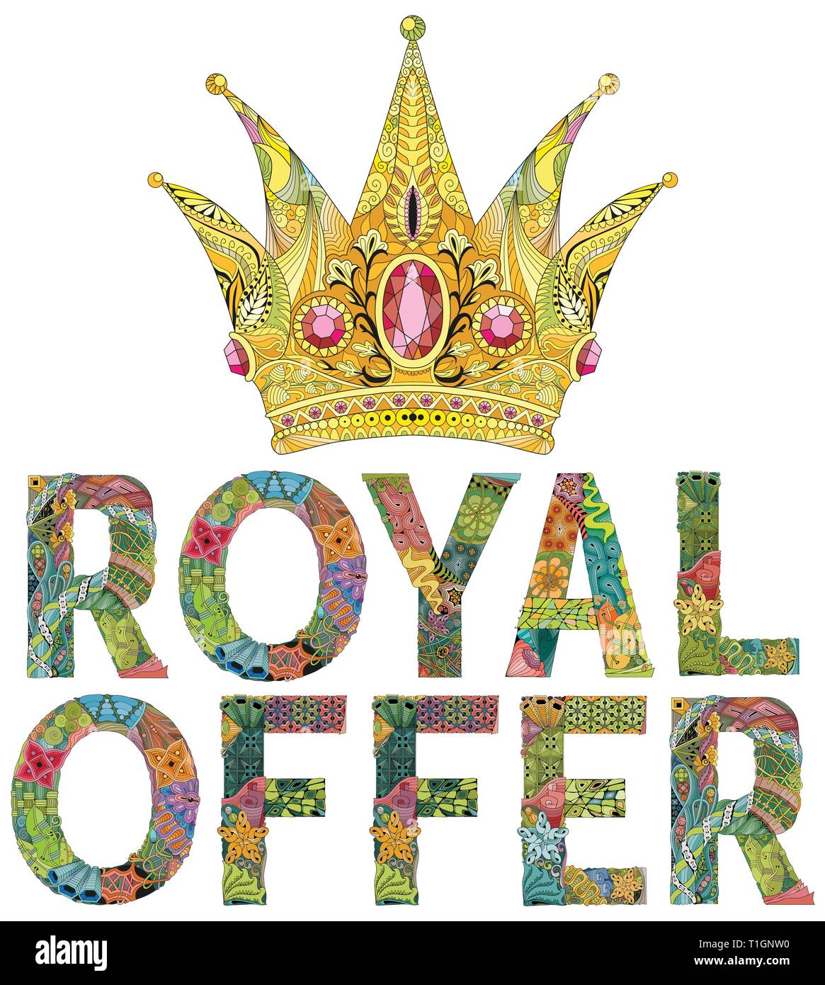 Prince crown vector hi-res stock photography and images - Alamy