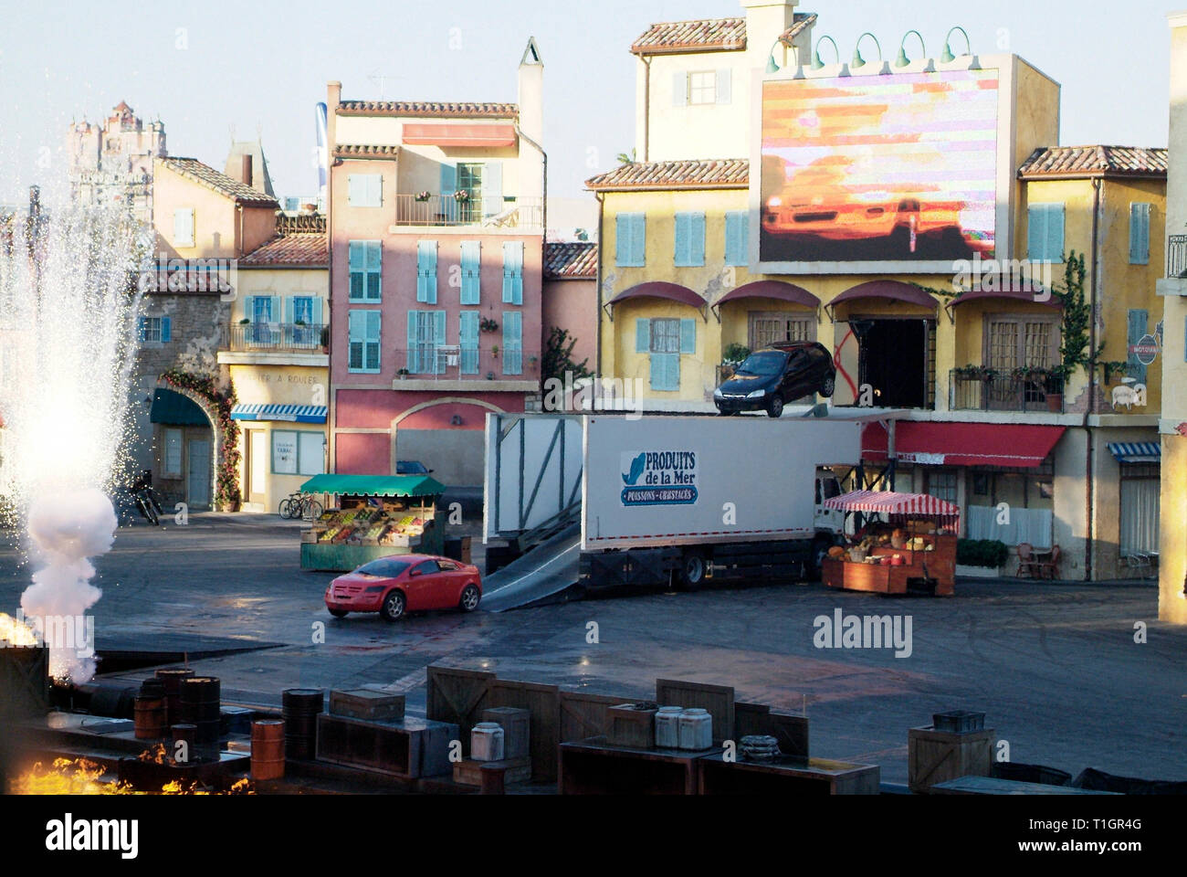 Disney World Hollywood Car Stunt Show Stock Photo