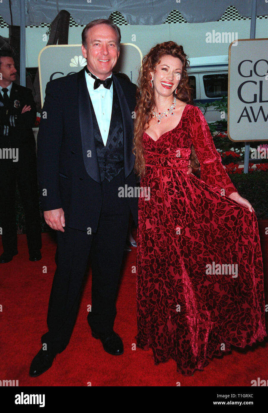 LOS ANGELES, CA January 25, 1999 Actress JANE SEYMOUR & husband