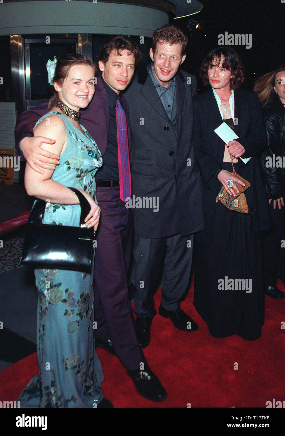 LOS ANGELES, CA February 16, 1999 Actors DEXTER FLETCHER (left