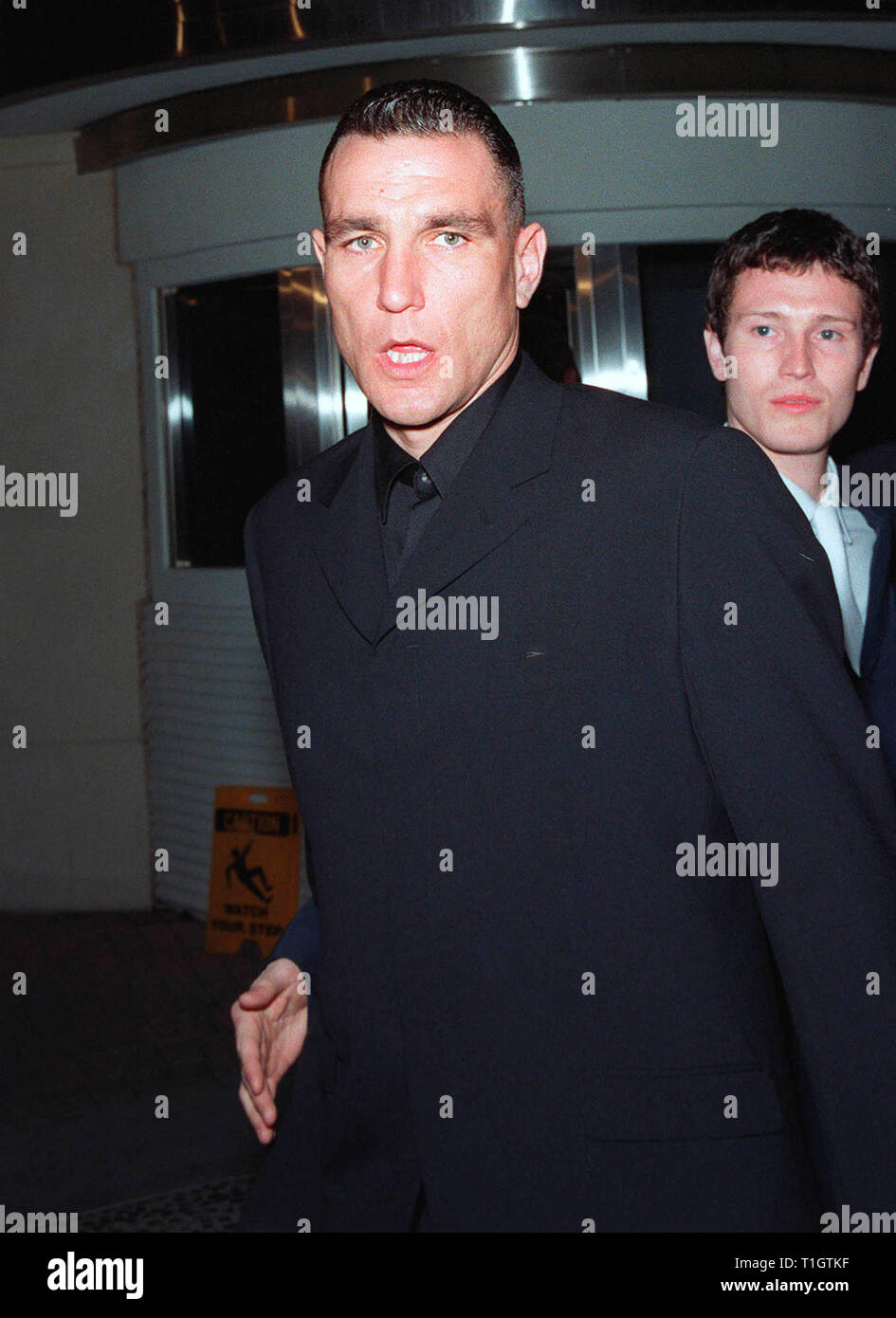 LOS ANGELES, CA February 16, 1999 Footballer/actor VINNIE JONES at