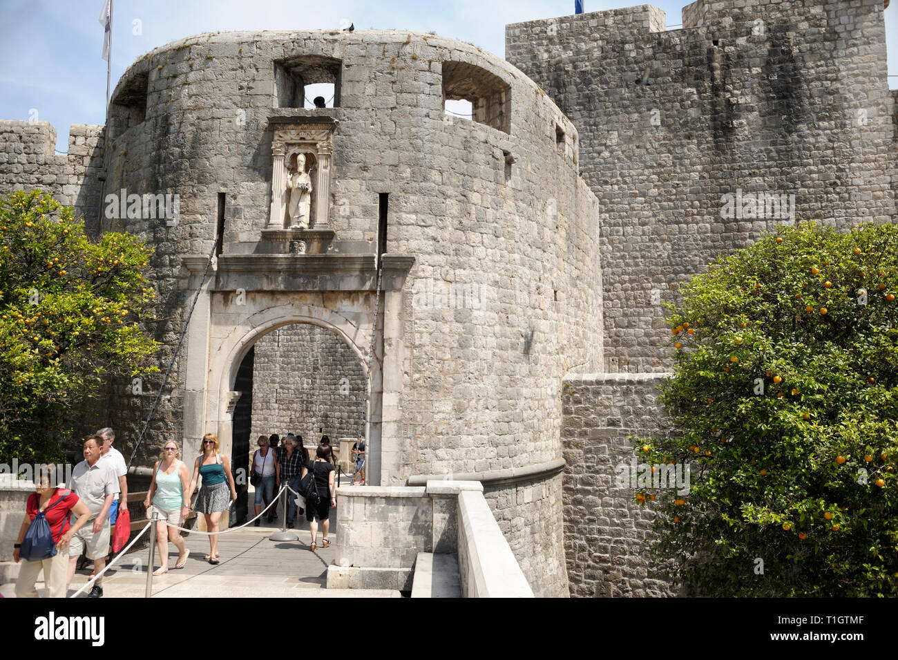 Pile Gate, Dubrovnik Stock Photo Alamy